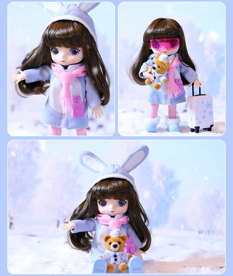 POPMART Bubble Mart Кукла ViYa, кукла BJD, Wawa, Зимна/лятна Мода кукла Ръчно изработени, Trend подарък за рожден Ден за момичета Изображение 4