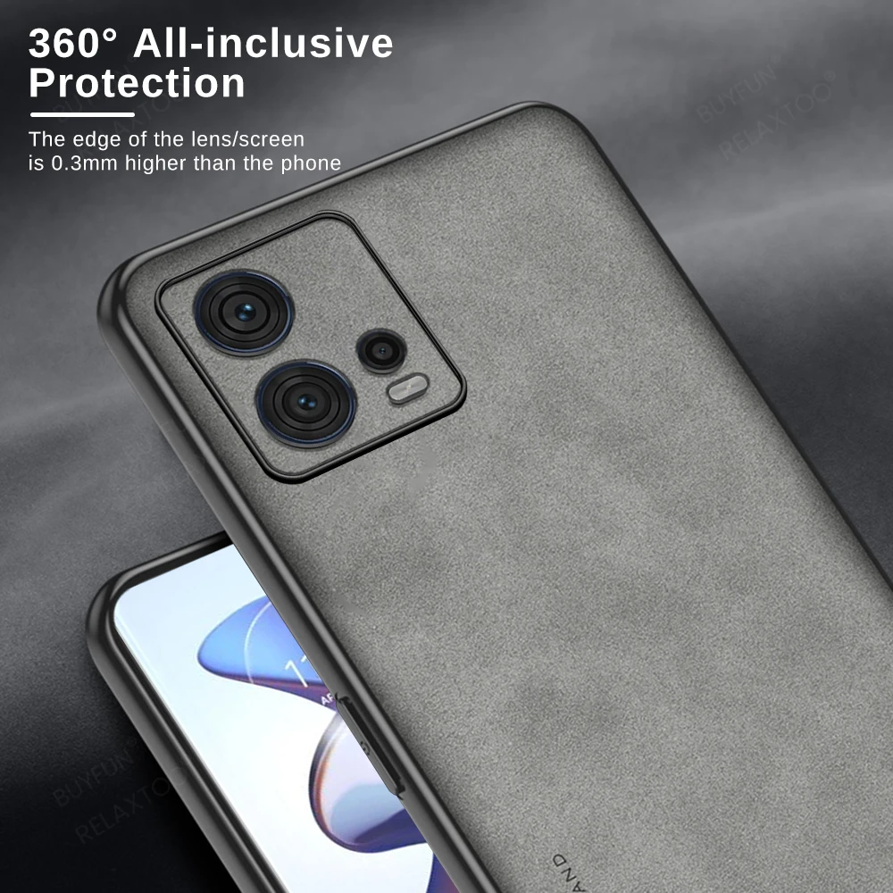 Калъф За телефон от овча кожа Moto S30 S 30 Pro 5G TPU С Рамка За Защита на обектива на камерата Funda Coques За Motorola Edge 30 Fusion Изображение 3