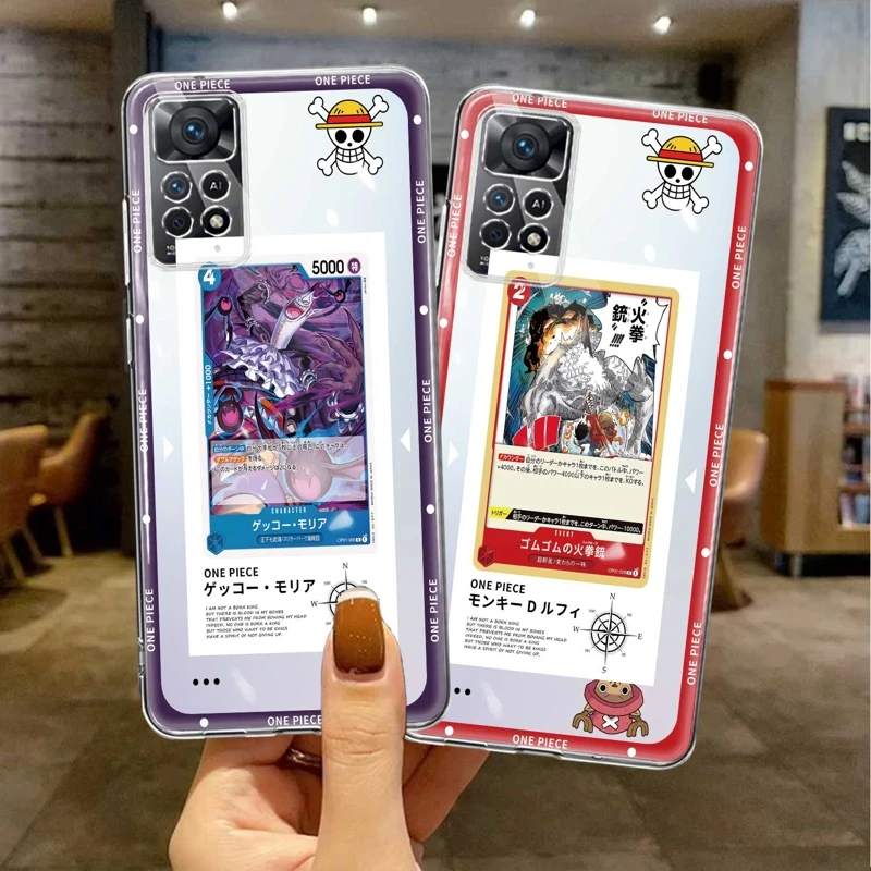 Калъф с принтом Funda One Piece Card Designs За Xiaomi Redmi Note 9S 7 8 9 10 11 12 4G 5G Pro 10S 11T 10Pro NOTE11 8T Изображение 5