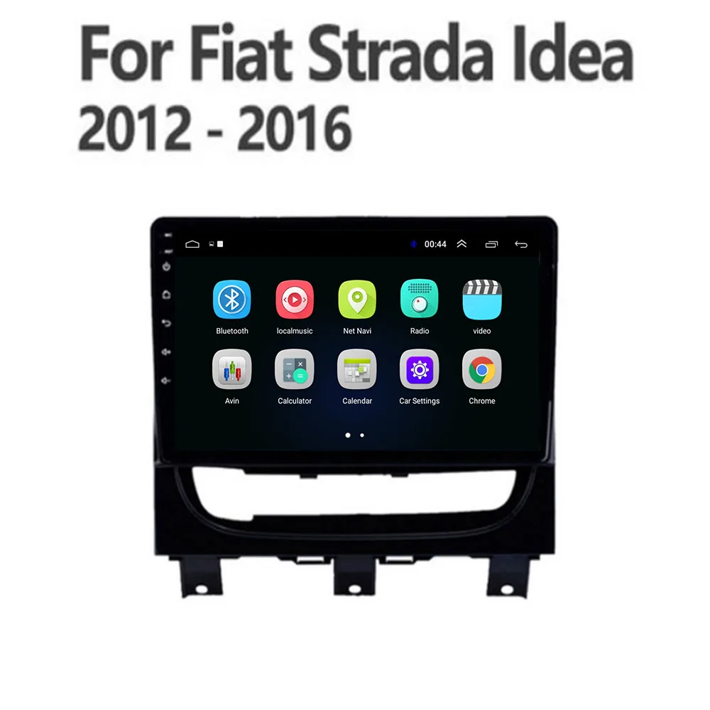 Автомобилно радио, GPS, Android 12 Мултимедиен Плейър Авто Стерео Аудио За Fiat Strada Idea 2012 2013 2014 11 Carplay Помещение БЕЗ DVD Изображение 4