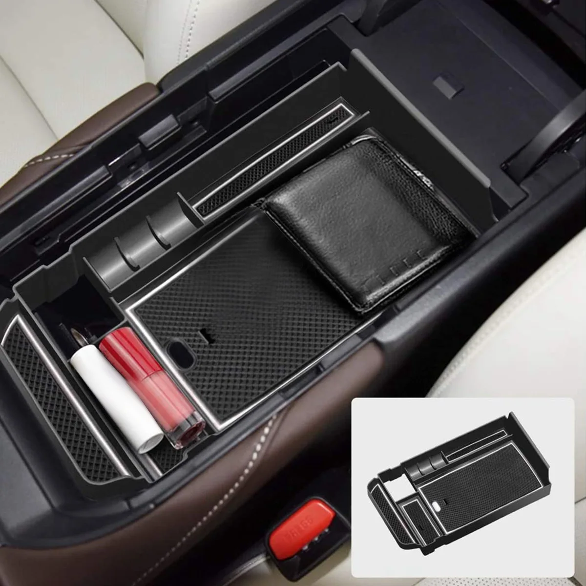Титуляр Кутия за съхранение, Подлакътник на Централната конзола на Автомобила, Органайзер за купето, Тава за ръкавици за Mazda CX-30 2019 2020 Изображение 2