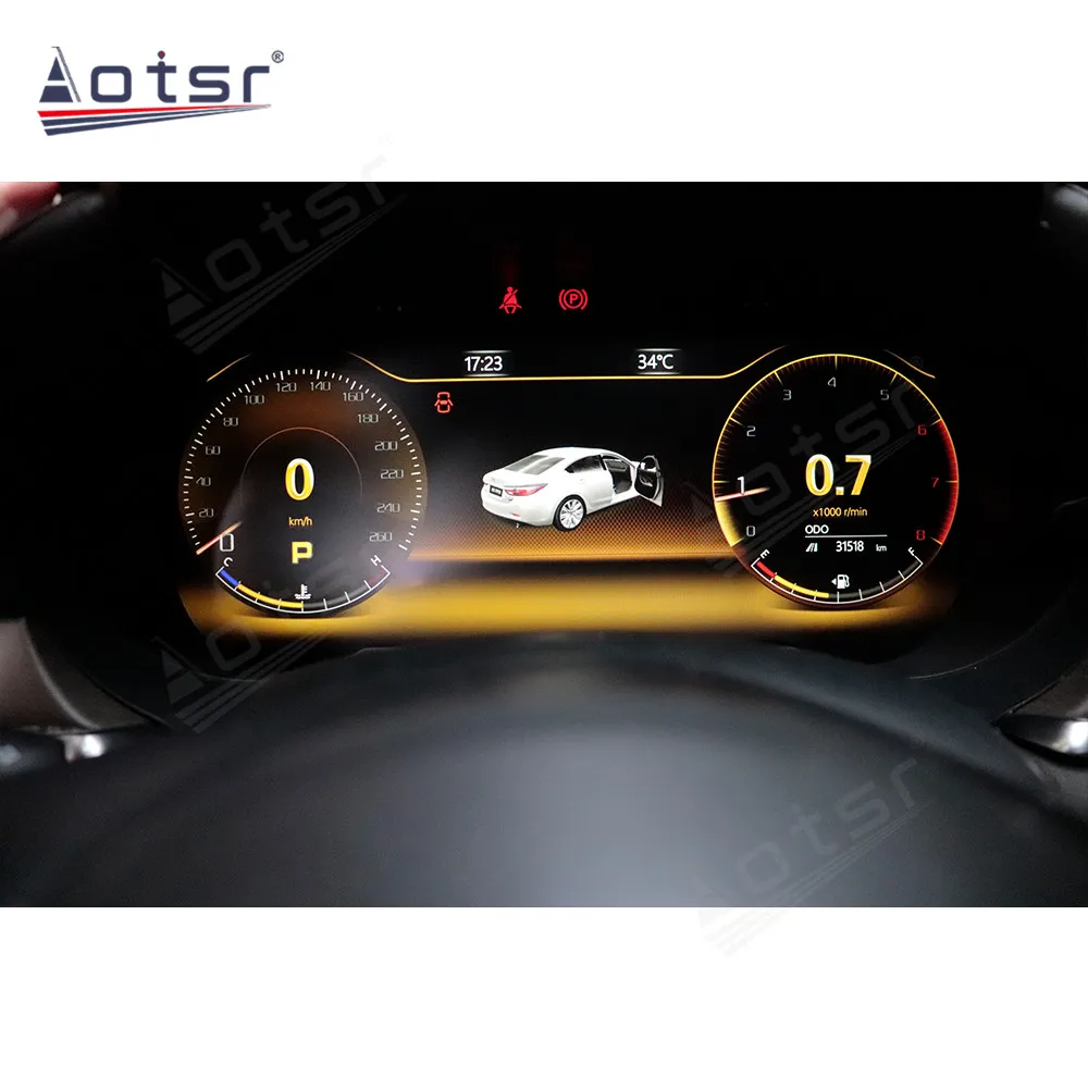 12,3 инча Цифрова LCD панел на таблото За Mazda 6 CX-4 CX-5 CX-7 Atenza 2016-2021 GPS Централна Скоростомер Изображение 3