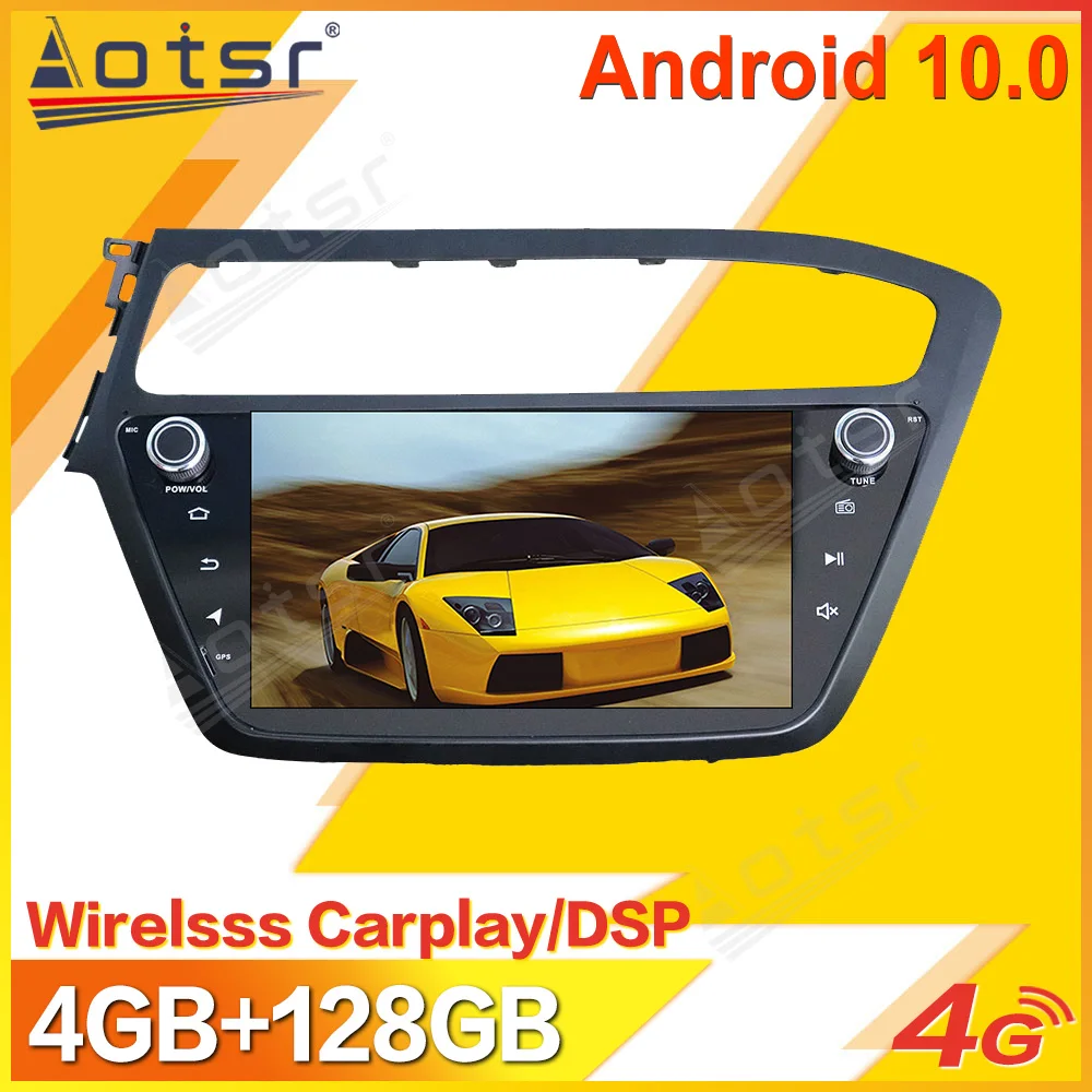 Авто Мултимедиен Стереоплеер Android За Hyundai I20 2014-2017 Магнитола Видеорекордер Авто GPS Navi Главното устройство Без 2Din 2 Din Изображение 0