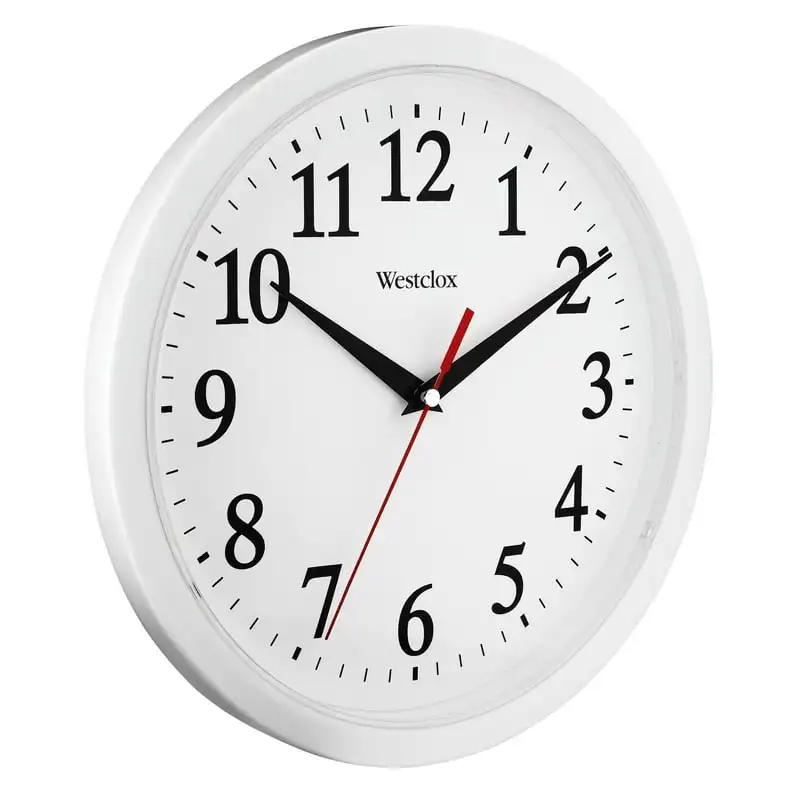 Basic White Аналогов QA Wall Clock wall Clocks home decor стенни часовници цифрови Home decorations modern Dig Изображение 1