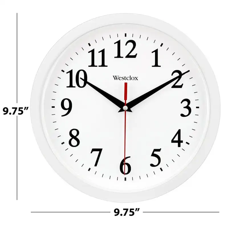 Basic White Аналогов QA Wall Clock wall Clocks home decor стенни часовници цифрови Home decorations modern Dig Изображение 4
