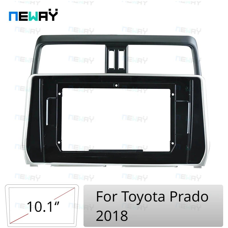 Рамка за автомобилния стерео Мултимедиен плеър за Toyota Prado 2018 г., комплект за закрепване адаптер Изображение 0
