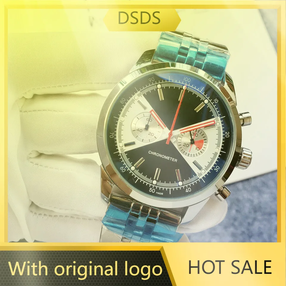 Мъжки часовник Dsds 904l, кварцов часовник от неръждаема стомана 45 mm-BR Изображение 0