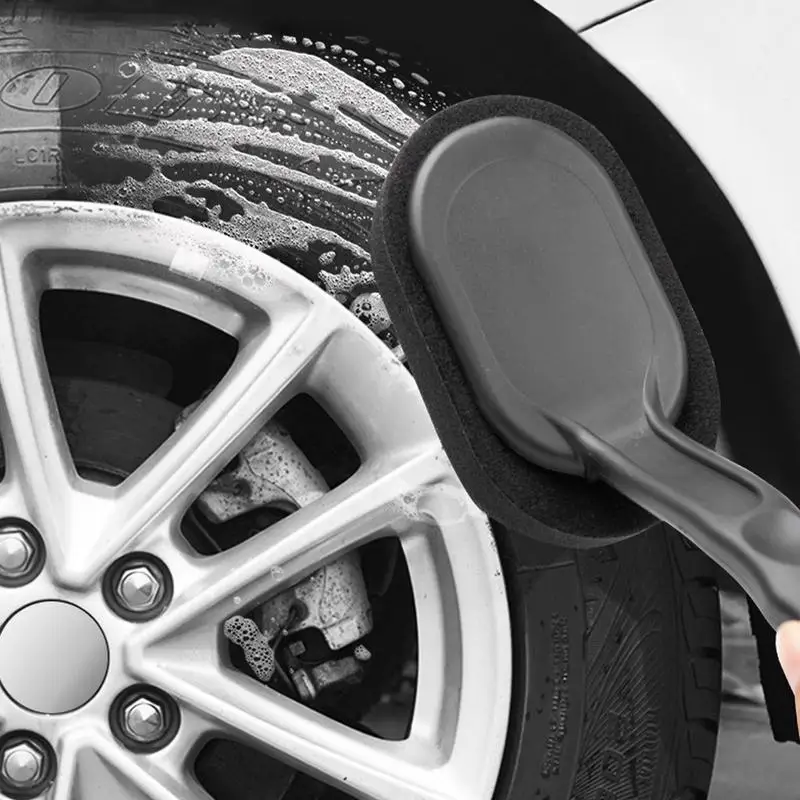 Четка за полиране на гуми на кола Маска, Гъба за восък гуми, Апликатор за блясък на автомобилни гуми, авто Полировальный инструмент за почистване на автомобили Изображение 3