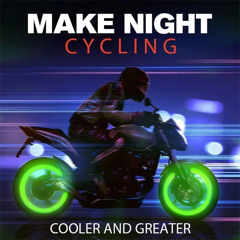 Светещи В нощта, поглъщащи светлина Капачки за вентили колела, мотоциклети за аксесоари Vstrom 650 Rx 5600xt Mt09 Изображение 2