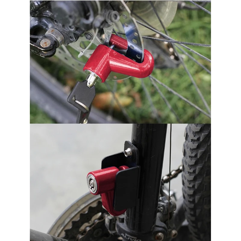 Противоугонный защитно заключване на дисковата спирачка за мотоциклет от Планински стомана F19A Изображение 4