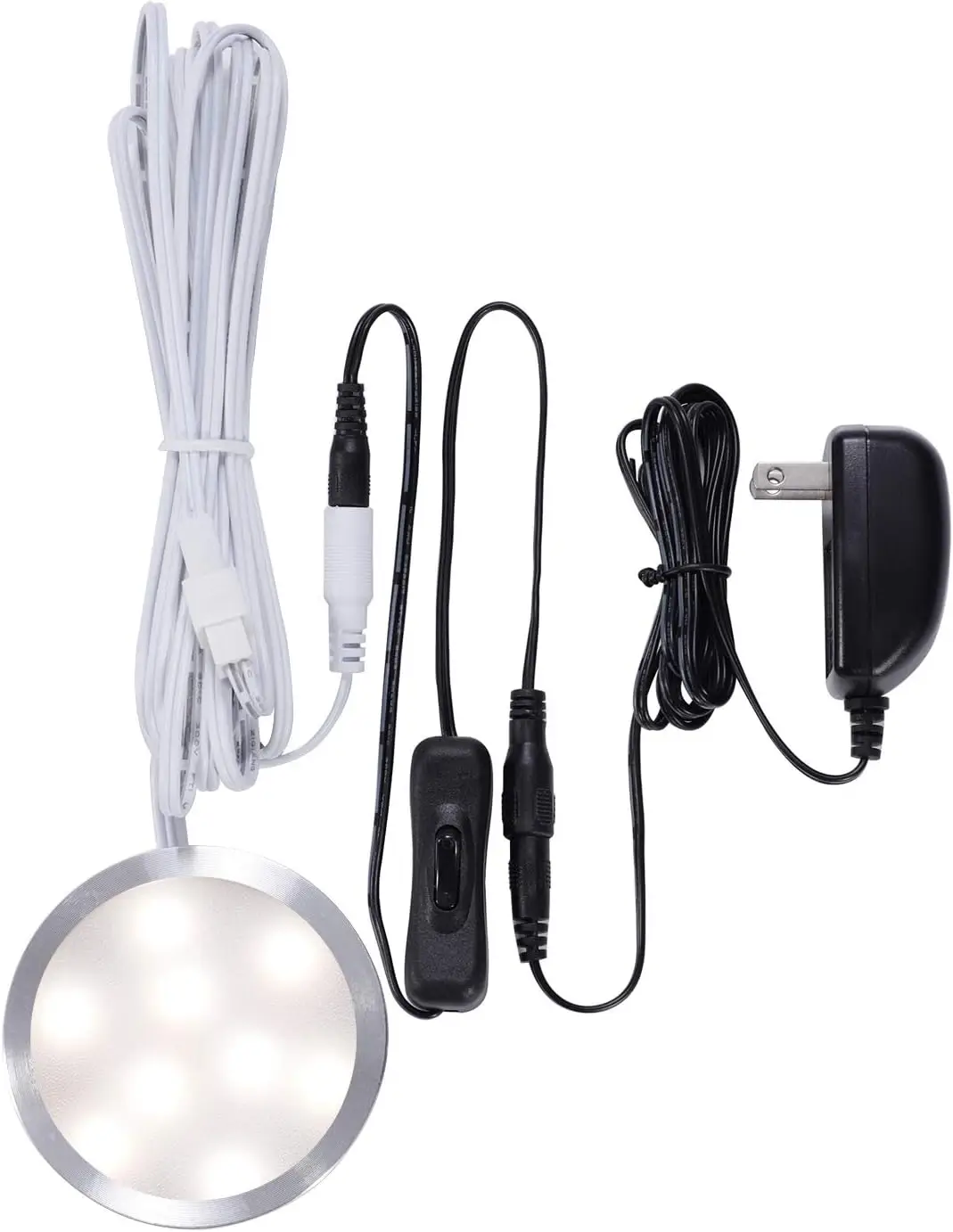 AIBOO LED Светлини Комплект Лампи за осветление на кабинета, през цялата сензорен радиочестотни дистанционно управление с регулируема яркост и за декорация на вътрешни помещения, кухня, спалня, гардероб Изображение 4