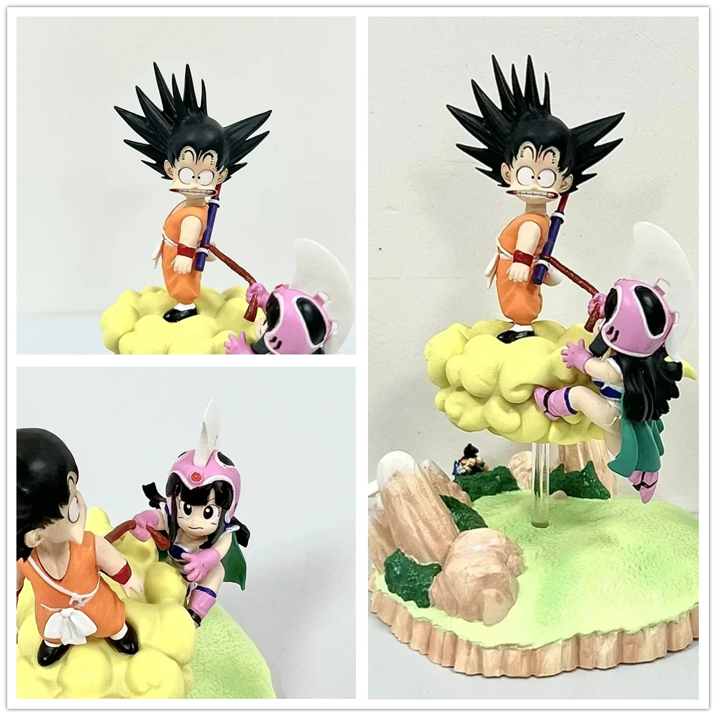 Kawaii Аниме Dragon Ball Z Son Goku Чичи Детство Ver. GK PVC Фигурка на Статуята са подбрани модел Детски играчки Кукли Подаръци от 15 см Изображение 0