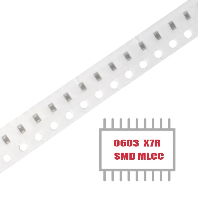 МОЯТА ГРУПА 100ШТ SMD MLCC CAP CER 1500PF 100V X7R 0603 Многослойни керамични кондензатори за повърхностен монтаж в наличност Изображение 1